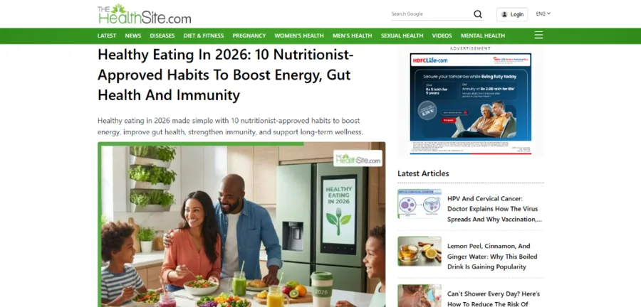 HealthShots feature on nutritionist approved eating habits for 2026