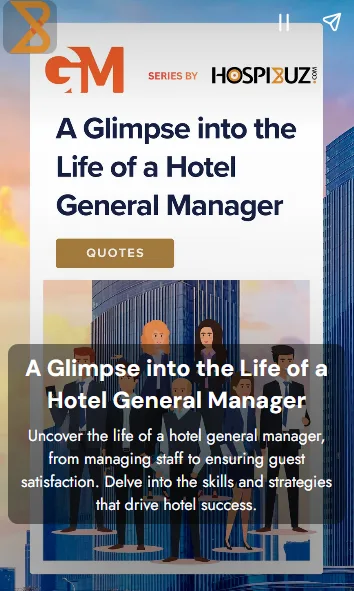 Feature on the working life of a hotel general manager